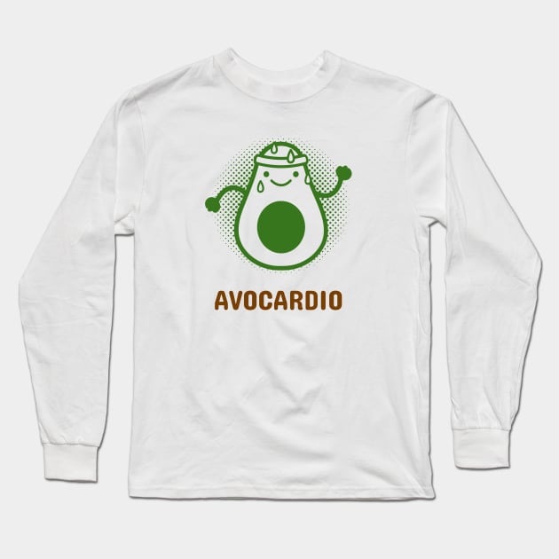 Avocardio Long Sleeve T-Shirt by CatMonkStudios